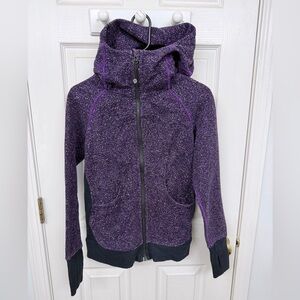Lululemon Rare Vintage Scuba Hoodie III Flashback Static Tender Violet Black: 4